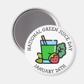 全国グリーンジュースの日 – 1月26日 マグネット (正面/裏面)