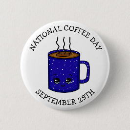 全国コーヒーの日9月29日 |おもしろい休日 缶バッジ