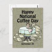 全国コーヒーの日9月29日 ポストカード (正面/裏面)
