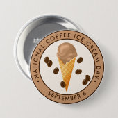 全国コーヒーアイスクリームの日 缶バッジ (正面&裏面)