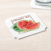 全国スイカの日 ペーパーコースター (アングル)