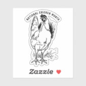 全国チキン月 シール (シート)