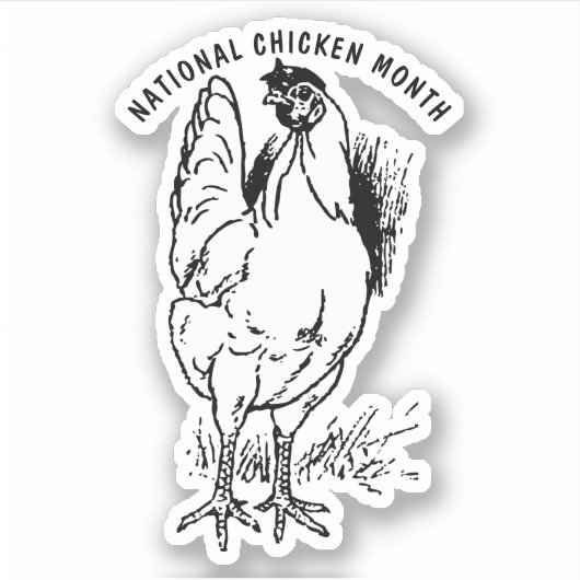 全国チキン月 シール (正面)