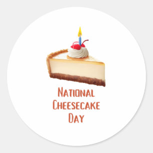 全国チーズケーキの日 ラウンドシール