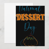 全国デザートの日 招待状 (正面/裏面)