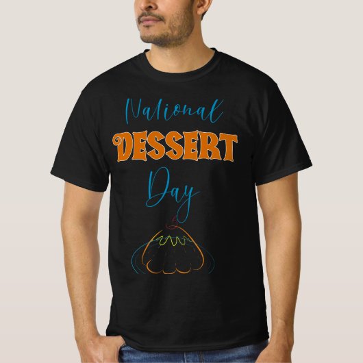 全国デザートの日 Tシャツ (正面)