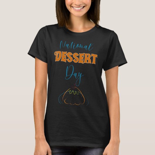 全国デザートの日 Tシャツ (正面)