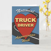 全国トラック運転者評価の週 カード (黄色い花)