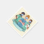 全国ナース日/ナース鑑賞週間Cl スタンダードカクテルナプキン (角)