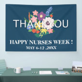 全国ナース週フローラ感謝のバナー 横断幕 (トレードショー)