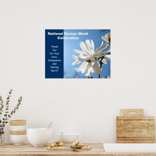 全国ナース週間お祝いポスターありがとう ポスター (キッチン)