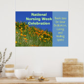 全国ナース週間お祝いポスターありがとう ポスター (キッチン)