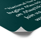 全国ナース週間お祝いポスタープリント ポスター (角)