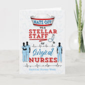 全国ナース週間の手術ナース サンキューカード (正面)