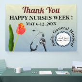 全国ナース週間チューリップ&ロゴ 横断幕 (トレードショー)