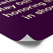 全国ナース週間5月6-12日フローラポスターカスタム ポスター (角)