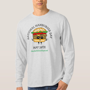 全国ハンバーガーの日5月28日Tシャツ Tシャツ
