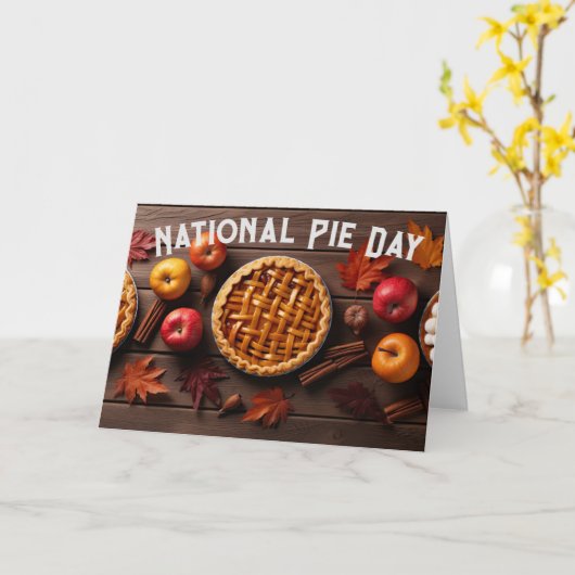 全国パイの日 カード (黄色い花)