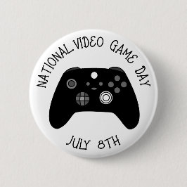全国ビデオゲームの日7月8日 缶バッジ