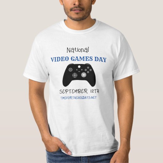 全国ビデオゲームの日9月12日 Tシャツ (正面)