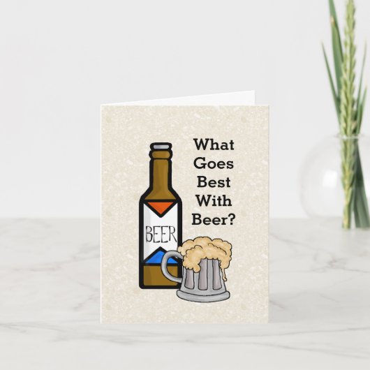 全国ビールデーグリーティングカード カード (正面)