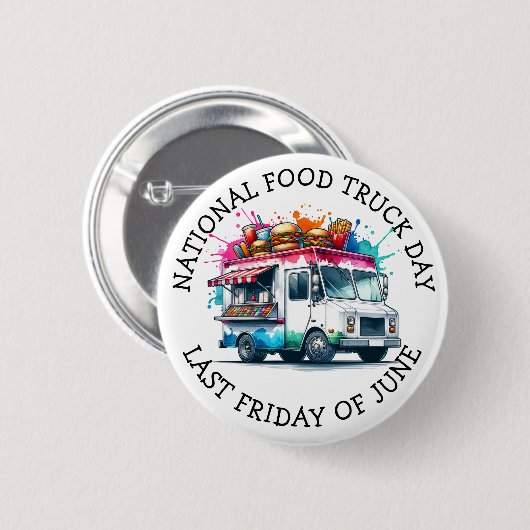 全国フードトラックの日 |6月の最終金曜日 缶バッジ (正面&裏面)