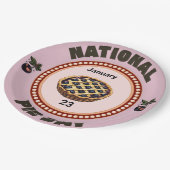 全国円さくらんぼ円 ペーパープレート (アングル)