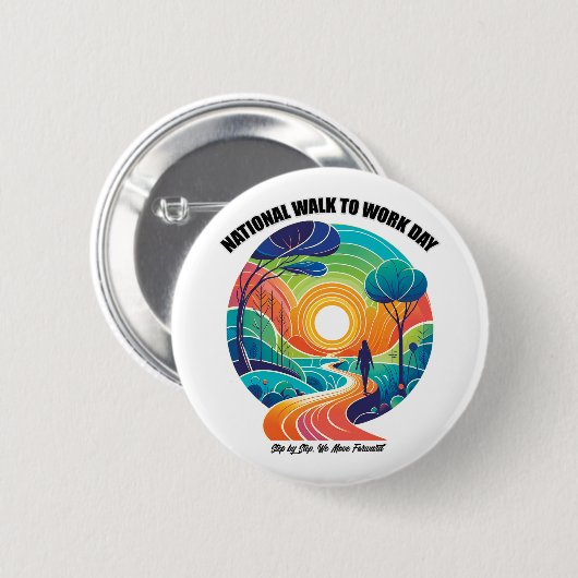 全国出勤日 缶バッジ (正面&裏面)