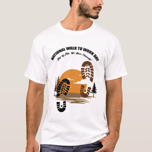 全国出勤日 Tシャツ (正面)