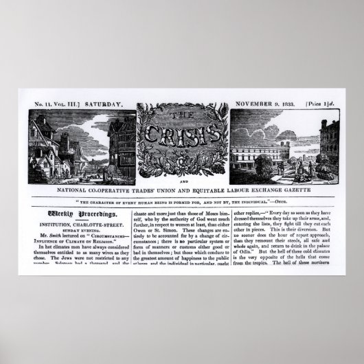 「全国協力貿易」の第一面 ポスター (正面)