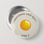 全国卵の日 缶バッジ (正面&裏面)