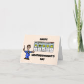 全国天気予報のデイカード – 男性 カード (正面)