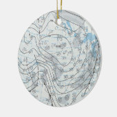 全国天気図 セラミックオーナメント (左)