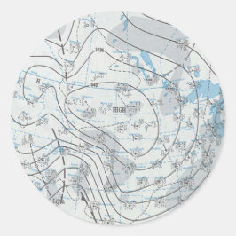 全国天気図 ラウンドシール
