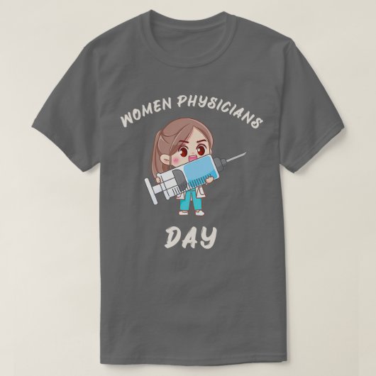 全国女性医師日女性医師日女性医師会 Tシャツ (デザイン正面)