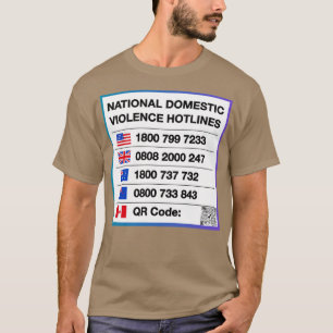 全国家庭内暴力ホットライン Tシャツ