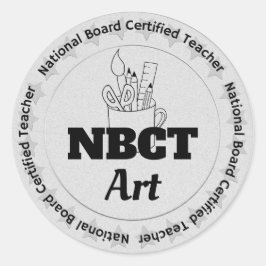 全国役員認定NBCTアート先生 ラウンドシール
