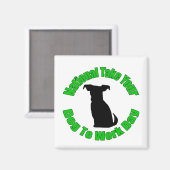 全国愛犬を連れて働く マグネット (正面/裏面)