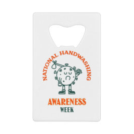 全国手洗い認識度週間 クレジットカード栓抜き