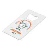 全国手洗い認識度週間 クレジットカード栓抜き (裏面アングル)