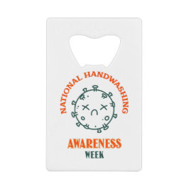 全国手洗い認識度週間 クレジットカード栓抜き