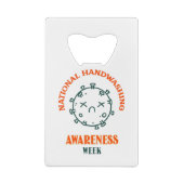 全国手洗い認識度週間 クレジットカード栓抜き (裏面)