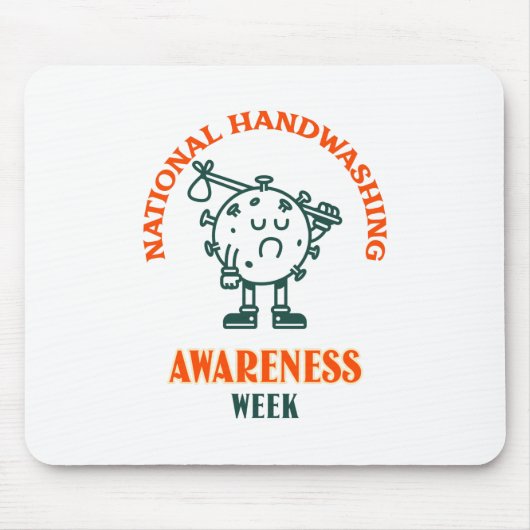 全国手洗い認識度週間 マウスパッド (正面)