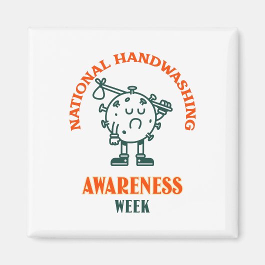 全国手洗い認識度週間 マグネット (正面)
