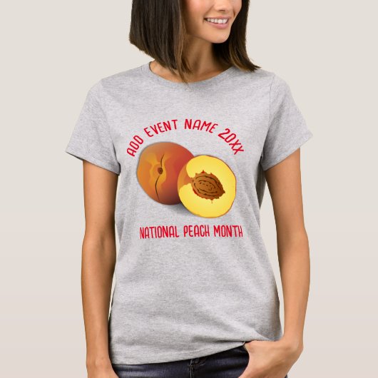 全国桃の月 Tシャツ (正面)