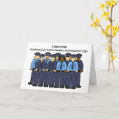 全国法執行賞の日1月 カード (黄色い花)