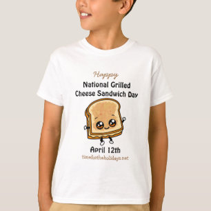全国焼きチーズサンドウィッチデー – 4月12日 Tシャツ