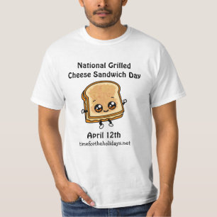 全国焼きチーズサンドウィッチデー – 4月12日 Tシャツ