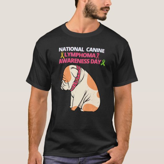 全国犬性リンパ腫認識度日 Tシャツ (正面)