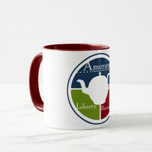 全国的なお茶会の改革のマグ マグカップ (正面左)